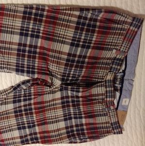 Lands End Madras Pants NWT 38